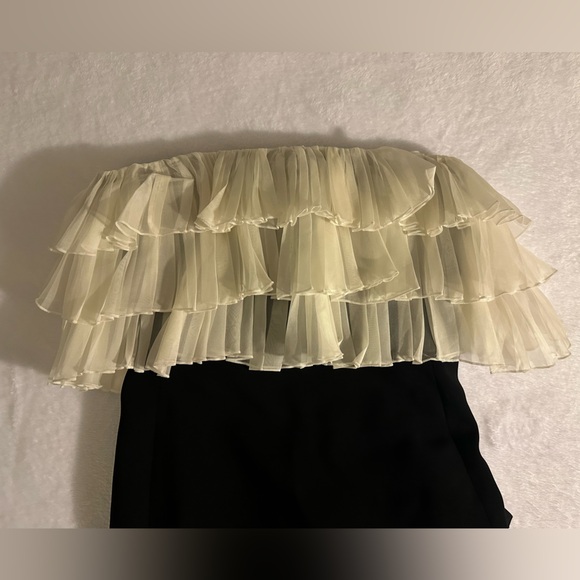 Alexis Dolci mini Dress. $625 retail. Black with ruffle detail on the bust. - Picture 11 of 11